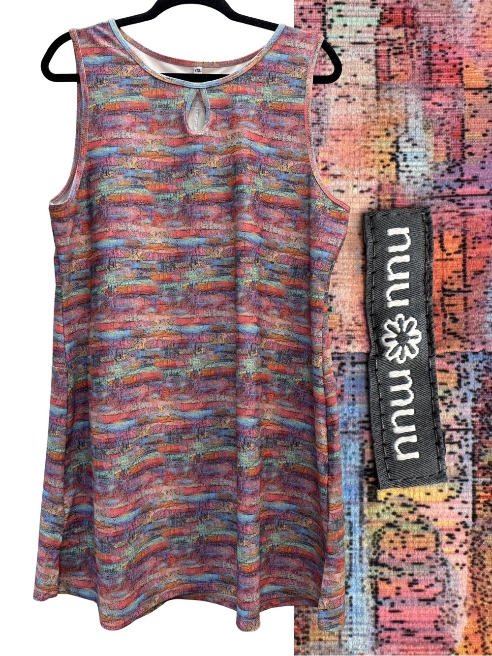 Nuu-Muu Horizon Ruu-Muu Keyhole Design A-line Exercise Dress 1X